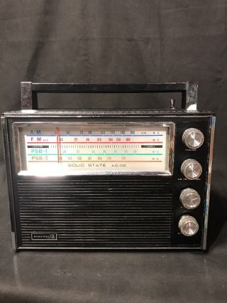 Air Castle 4 - Band Portable Radio Solid State Ac/dc Vintage