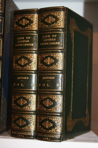 1882 1st Ed 2v The Life Of George Cruikshank 114 Plates Xtra Illus Fine Leather