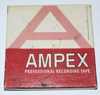 Vintage Ampex Professional Recording Tape 1/4 X 1200 Reel To Reel 1/2 Mil.  Mylar