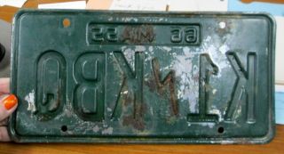 1966 Massachusetts Ham Radio Vanity License Plate Tag K1 KBQ 2