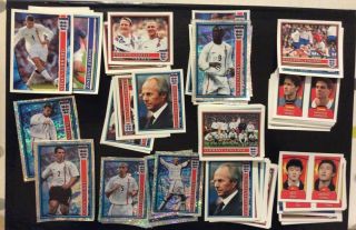 Merlin England 2002 World Cup Loose Football Stickers 160,  Inc Shinies