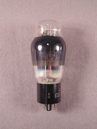 1 6B4G GE Black Glass HiFi Antique Radio Amplifier Vacuum Tube Code 54 - 15 2