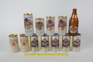 11 Vintage Stroh’s Beer Cans - Collectible