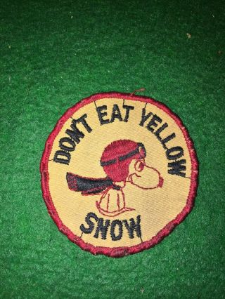 VINTAGE SNOOPY EMBROIDERED PATCH 