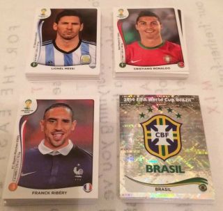 Panini World Cup Stickers Brazil 2014.  Approx.  220.