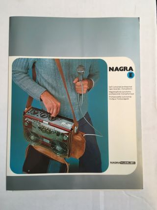 Nagra E Audio Recorder Brochure