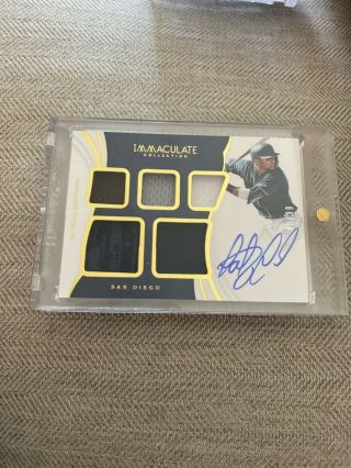 2019 Immaculate San Diego Padres Fernando Tatis Jr 5 Patch On Card Auto 40/99