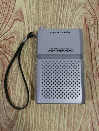 Vtg Realistic Radio Shack Pocket Weatheradio Hand Held Crystal Controlled