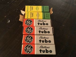 2 Amperex Electron Tubes And 4 Ge Electronic Tubes 6360 Tubes (total Of 4) Nos