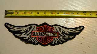 Harley Davidson Tribal Wing B&s Patch 12 Inch