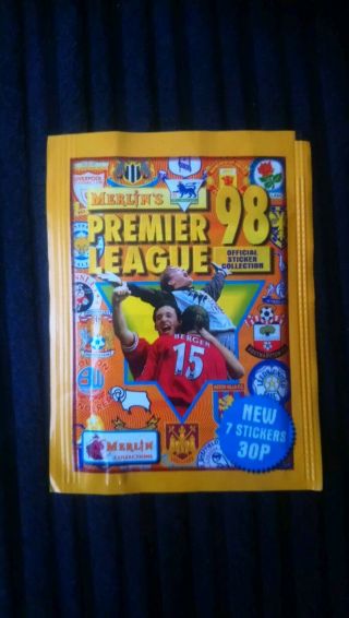4X Merlin premier league 1998 stickers 2