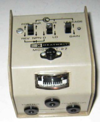 Heathkit Model It - 27 Transistor Diode Checker Tester