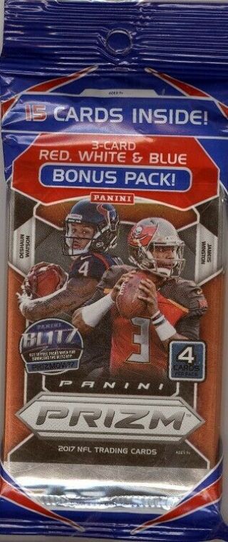 2017 Panini Prizm Football Value Rack Pack Blowout Cards