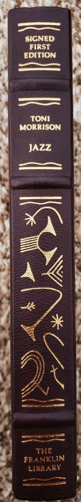 Franklin Library Jazz Toni Morrison Signed First Edition Leather 2