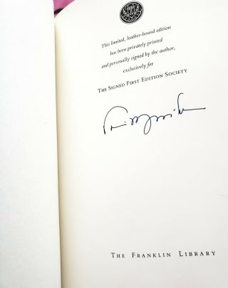 Franklin Library Jazz Toni Morrison Signed First Edition Leather 3