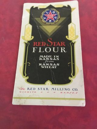 Vintage Red Star Milling Co Flour Recipe Booklet,  From Kansas Wheat,  Wichita Ks