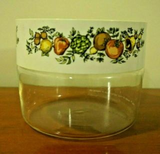 Vintage Pyrex Corning Ware Spice Of Life See N Store Canister Small Size 1941