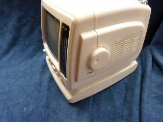 12 volt SPECTRA 5 INCH BLACK AND WHITE TV WITH AM/FM WTH AC/DC/12V CAR CORD 2