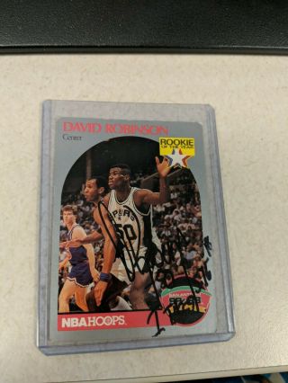 1990 - 1991 Fleer Hoops David Robinson San Antonio Spurs 270 Basketball Card