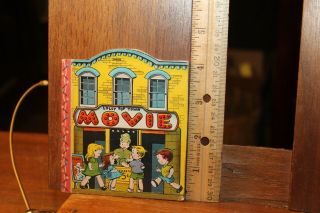 Vintage 1950 Lolly Pop Town Movie Shaped Story Book