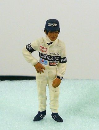 Omen 1:43 Scale Hand - Painted Metal F1 Figures - Nelson Piquet - Rp - Mm