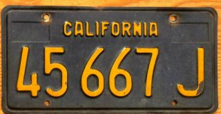 California License Plate Number Tag - $2.  99 Start