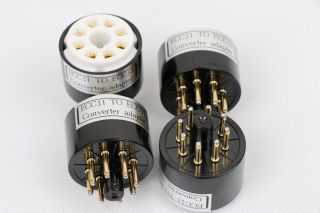 1pc Gold Plated Ecc31 6n7g To 6sn7 Cv181 B65 Ecc33 Ecc32 Tube Converter Adapter
