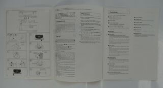 Technics Operating Instructions for model SL - 5 direct drive automatic turntable 2