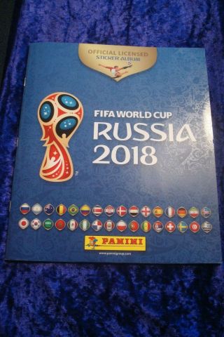 Panini Official Sticker Album Fifa World Cup Russia 2018.  With Stickers.  Book.