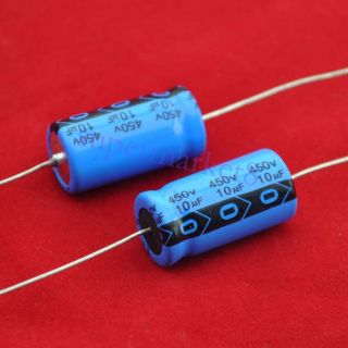 20pc Axial Electrolytic Capacitor 10uf 450v Tube Amp