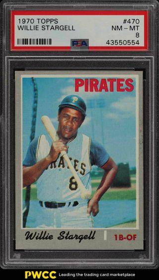 1970 Topps Willie Stargell 470 Psa 8 Nm - Mt (pwcc)
