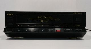 Vintage Rare Aiwa Hv - M10sh Multi System 1988 Vhs Vcr Pal Ntsc.  Parts