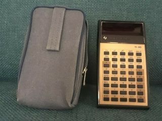Vintage Texas Instruments Calculator Ti - 30 Serial 2563206 With Case,