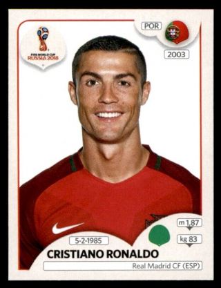 Panini World Cup 2018 (pink Back) Cristiano Ronaldo Portugal No.  118