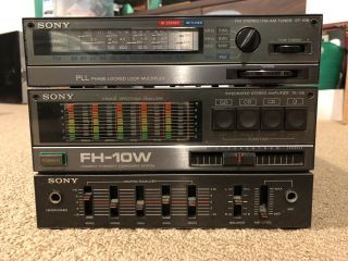 Sony Fh - 10w Compact Hi - Density Component System Amplifier Ta - 108 Tuner St - 108