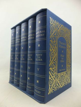 Folio Society,  Natural History 5 Volumes By Pliny The Elder 2012
