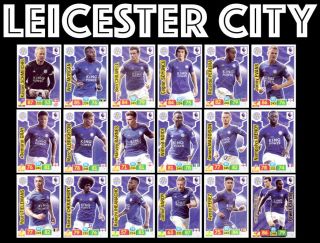 Leicester City Premier League 2019/20 19/20 Team Set 18 Cards Panini Adrenalyn