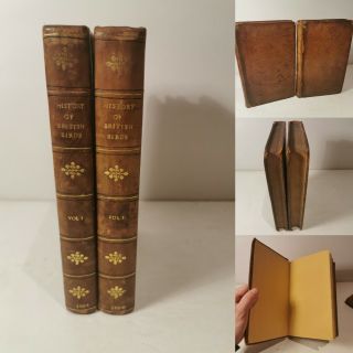 History Of British Birds.  Thomas Bewick.  1797 - 1804.  First Edition Set.  2 Vols 2