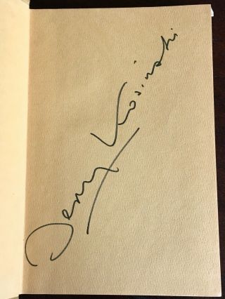 Being There Signed First Edition By Jerzy Kosinski 1st Printing Hc Dj