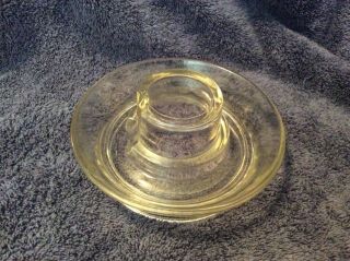 Vintage Chicken Jar Waterer,  Clear Glass,  Patent 126997,  O