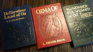Wizard Of Oz,  Ozma,  Land Of Oz By L.  Frank Baum Easton Press Leather 3 Vol.  Set