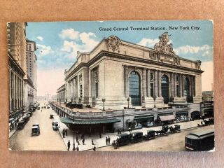 1917 Vintage Postcard Grand Central Terminal Station,  York City Ny
