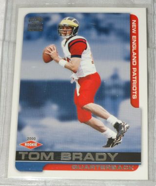 Tom Brady 2000 Pacific Paramount Rookie Card,  England Patriots,  Hof,  Goat Rc