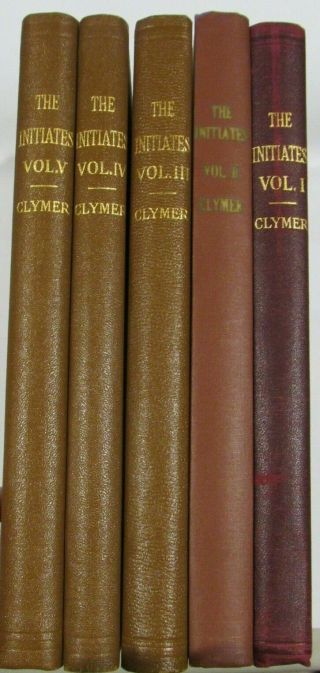 The Initiates And The People 5 Volumes By R.  Swinburne Clymer