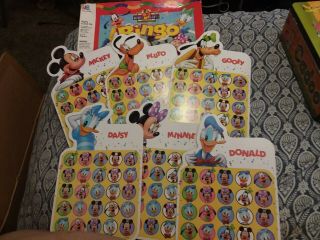 Vintage 90s Milton Bradley Mickey ' s Stuff for Kids Bingo Your Child ' s First Game 2