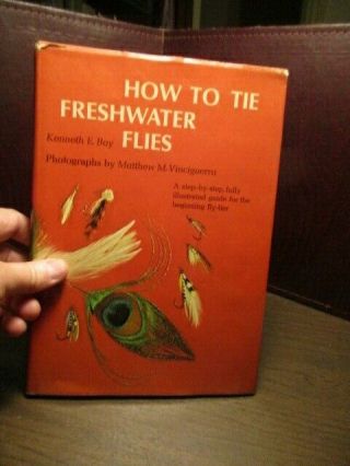 Vintage Hard Cover Book - How To Tie Freshwater Flies - 1974