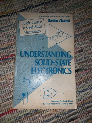 Vintage Radio Shack Book Understanding Solid State Electronics