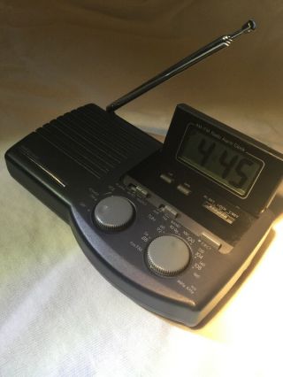 Apple/ Microage Am - Fm,  Lcd Portable Clock Radio,  Hard To Find