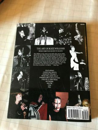 the Art of Rozz Williams From Christian Death to pb 1999 1st print last gasp 2