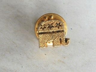 Cool Vintage Gop Republican Elephant Small Political Lapel Pin Pinback